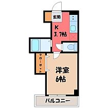 シンフォニックガーデン駅西  ｜ 栃木県宇都宮市南大通り1丁目（賃貸マンション1K・3階・22.80㎡） その2