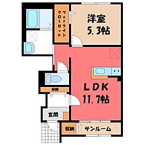 仮)ロココモダン御幸  ｜ 栃木県宇都宮市御幸ケ原町（賃貸アパート1LDK・1階・46.75㎡） その2