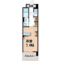 カシリ・エスポワール  ｜ 栃木県宇都宮市西川田本町2丁目（賃貸マンション1K・1階・30.96㎡） その2