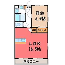 オーシャン  ｜ 栃木県宇都宮市東簗瀬1丁目（賃貸マンション1LDK・4階・52.01㎡） その2