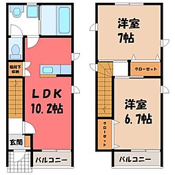 東武日光線 新鹿沼駅 徒歩19分