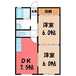 間取図画像 2DK