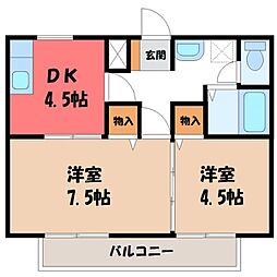 間取図画像 2DK