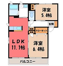 メゾンドボヌール II 1階/-