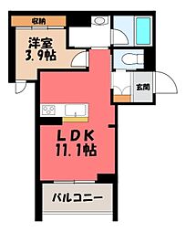 JR東北本線 宇都宮駅 徒歩10分 4階/-
