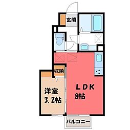 JR東北本線 宇都宮駅 バス30分 文星大学前下車 徒歩7分 1階/-