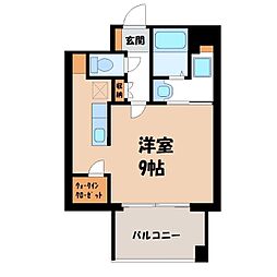 EASTCONCIE ワンルームの間取図画像