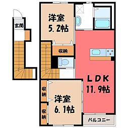 メルヴェイユ III 2階/-