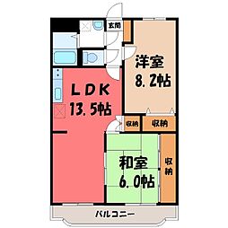 JR東北本線 宇都宮駅 バス20分 中央公園前下車 徒歩10分 1階/-