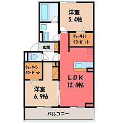 JR東北本線 宇都宮駅 バス21分 卸団地西下車 徒歩3分 3階/-