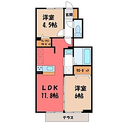 JR日光線 鶴田駅 徒歩19分