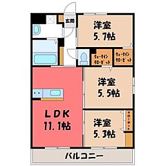 物件の間取り