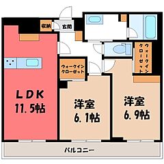 物件の間取り