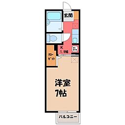 宇都宮テックハイツ A 1階/-