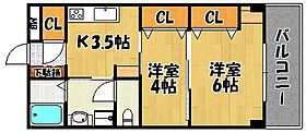 ＣＡＳＡ　ＦＬＯＲＡ 302 ｜ 兵庫県明石市野々上2丁目（賃貸マンション2K・3階・34.44㎡） その2