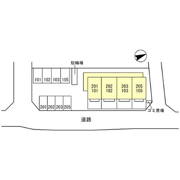 サンセジュール山水 205｜兵庫県姫路市飾磨区加茂東(賃貸アパート1R・2階・33.61㎡)の写真 その15