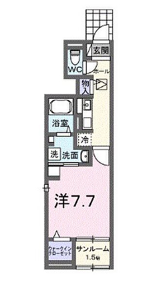 プラシード 103｜兵庫県姫路市名古山町(賃貸アパート1K・1階・31.66㎡)の写真 その2