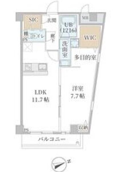 ＫＳ　Ｇｒａｎｄ　Ｒｉｖｅｒ 404｜兵庫県姫路市忍町(賃貸マンション1LDK・4階・51.09㎡)の写真 その2