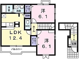 グランデカーサ2 202 ｜ 兵庫県姫路市継（賃貸アパート2LDK・2階・59.09㎡） その2