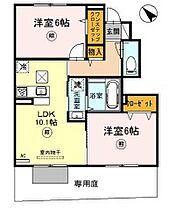 サニーコート加佐 B102 ｜ 兵庫県三木市加佐（賃貸アパート2LDK・1階・53.00㎡） その2