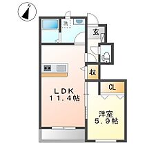 グランディールII 101 ｜ 兵庫県加東市上中3丁目（賃貸アパート1LDK・1階・42.52㎡） その2