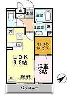 アーク土山 102 ｜ 兵庫県姫路市土山東の町（賃貸アパート1LDK・1階・32.95㎡） その2