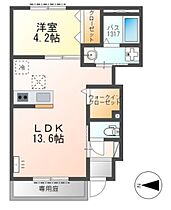 ブリランテ 101 ｜ 兵庫県姫路市北今宿3丁目（賃貸アパート1LDK・1階・43.19㎡） その2