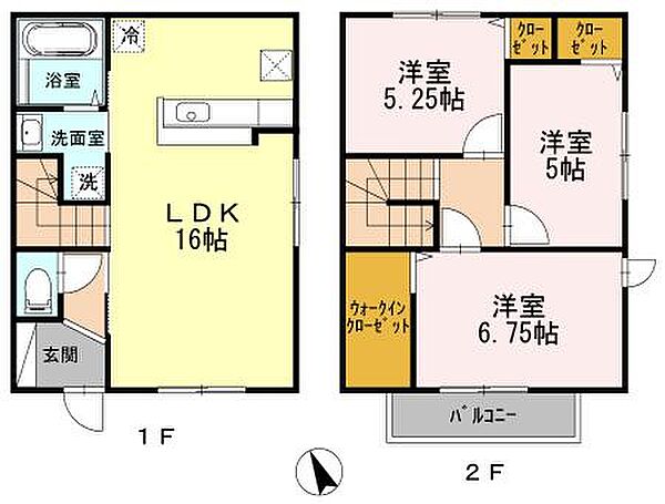 アルコバレーノV 107｜兵庫県神戸市西区玉津町出合(賃貸テラスハウス3LDK・1階・81.02㎡)の写真 その2