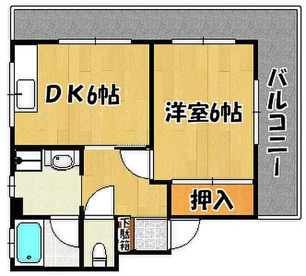 ソレイユ明石 401｜兵庫県明石市大明石町2丁目(賃貸マンション1DK・4階・35.00㎡)の写真 その2