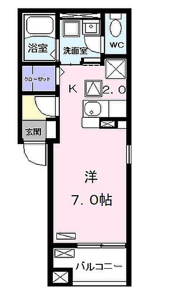 ヴェルデュールグレイス 102｜兵庫県姫路市北条永良町(賃貸アパート1K・1階・27.53㎡)の写真 その2