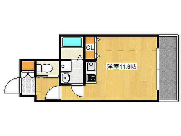 ボヌール恋野 402｜兵庫県神戸市東灘区住吉宮町3丁目(賃貸マンション1R・4階・29.83㎡)の写真 その2