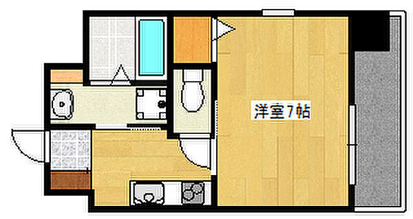 グランメール灘 302｜兵庫県神戸市灘区原田通2丁目(賃貸マンション1K・3階・22.98㎡)の写真 その2