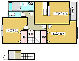 スターテラスＦ 203 ｜ 兵庫県加古郡播磨町南大中2丁目（賃貸アパート2LDK・2階・59.19㎡） その2