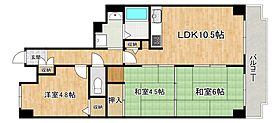 パレスエクセル東灘 1104 ｜ 兵庫県神戸市東灘区本庄町1丁目（賃貸マンション3LDK・11階・59.31㎡） その2