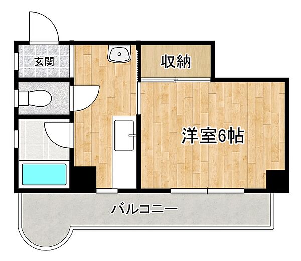 田中マンション 202｜兵庫県神戸市東灘区岡本2丁目(賃貸マンション1K・2階・24.00㎡)の写真 その2