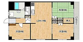 御影ハイツ 205 ｜ 兵庫県神戸市東灘区御影山手2丁目（賃貸マンション3LDK・2階・68.53㎡） その2