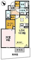 ルエスト・ラメール 101 ｜ 兵庫県明石市大久保町森田（賃貸アパート1LDK・1階・43.23㎡） その2