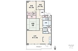 間取図画像 3LDK