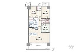 ミライモスクエア 3LDKの間取図画像