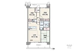 茨木ガーデンレジデンス 3LDKの間取図画像