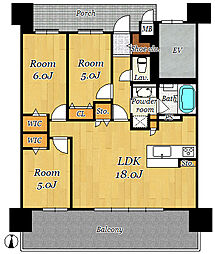 エイルマンション近見 3LDKの間取図画像