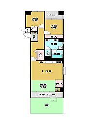 中島ハウス 3LDKの間取図画像