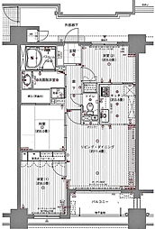 サーパス東千石 3LDKの間取り