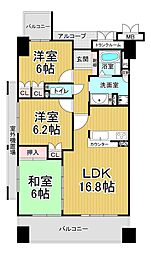 サーパス騎射場 3LDKの間取図画像
