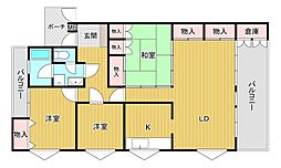 ヴィラージュ八景園 3LDKの間取図画像