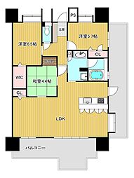 グランドパレス曽根ラグシス 3LDKの間取図画像
