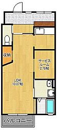 RIOCEREZO 1LDKの間取図画像