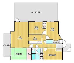 ベル・ソネール日吉台 4LDKの間取図画像