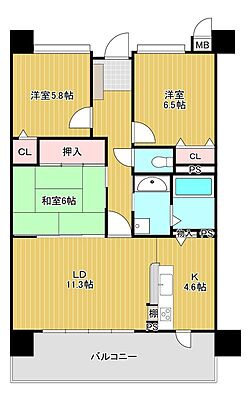 間取り グランドパレス浅川アドバンティア 2階/-