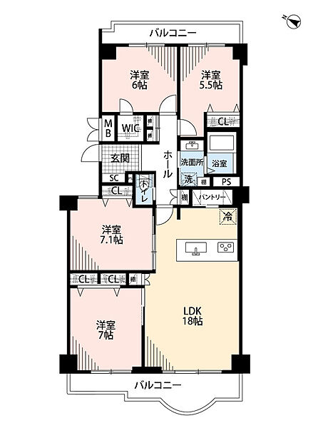 間取りを拡大表示